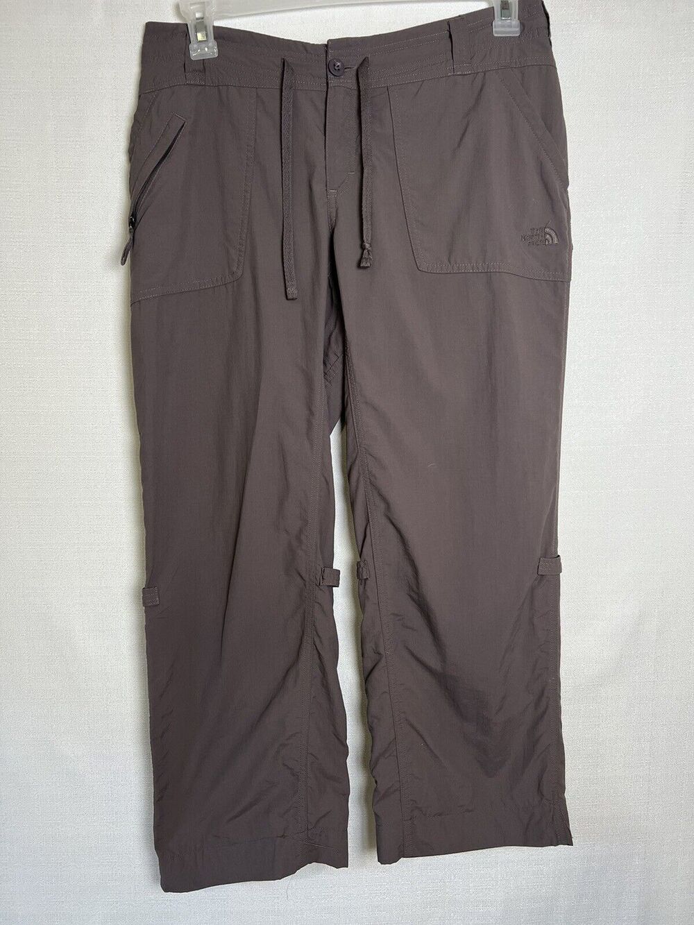 North Face Zip Off Pants Short Court Cargo Women Size 10 Gray Pants